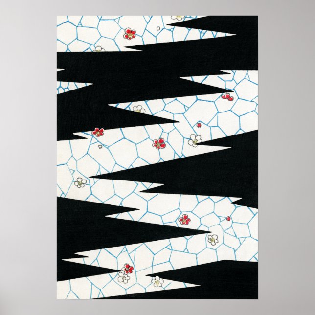 Affiche Les fleurs de Bijutsu Sekai sur un sentier (Devant)