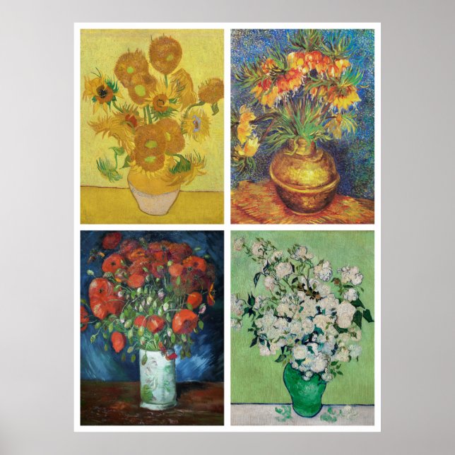 Affiche Les fleurs de Van Gogh (Devant)