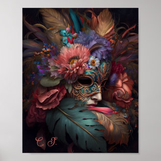 Affiche Les fleurs du Carnaval de Venise