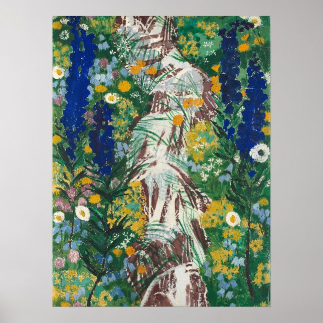 Affiche Les fleurs du ruisseau | August Babberger (Devant)