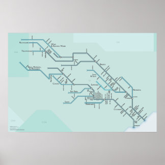 Affiche Les fleuves Brazos et Colorado