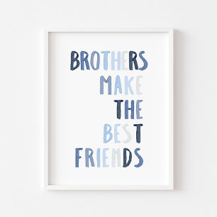 Affiche Les frères bleus font les meilleurs amis imprimer