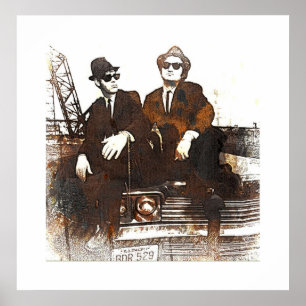 AFFICHE LES FRÈRES BLUES