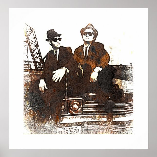 AFFICHE LES FRÈRES BLUES (Devant)