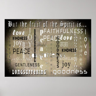 Affiche Les Fruits de l'esprit