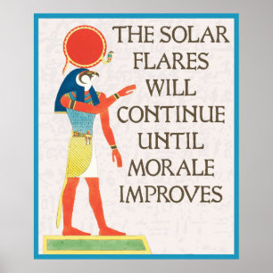 Affiche Les Fusées Solaires Continueront Jusqu'À La Morale