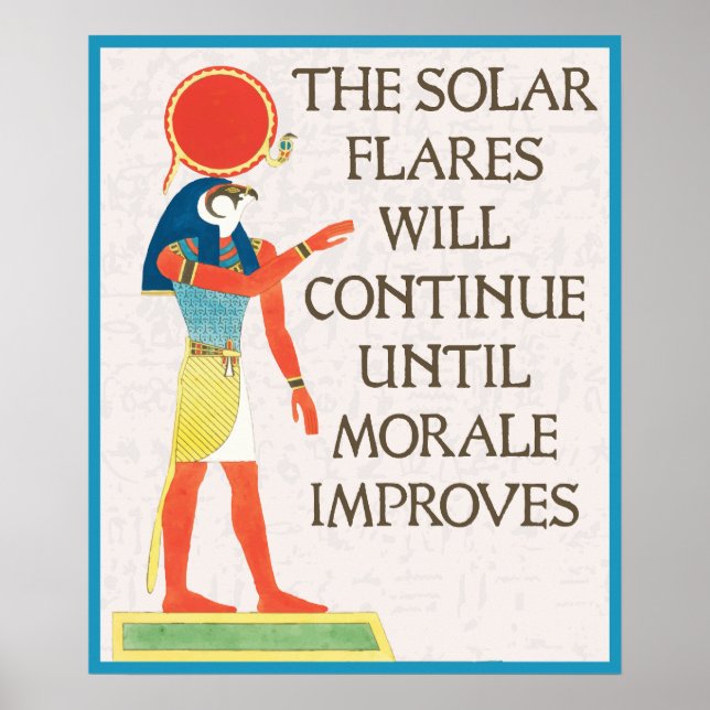 Affiche Les Fusées Solaires Continueront Jusqu'À La Morale (Devant)