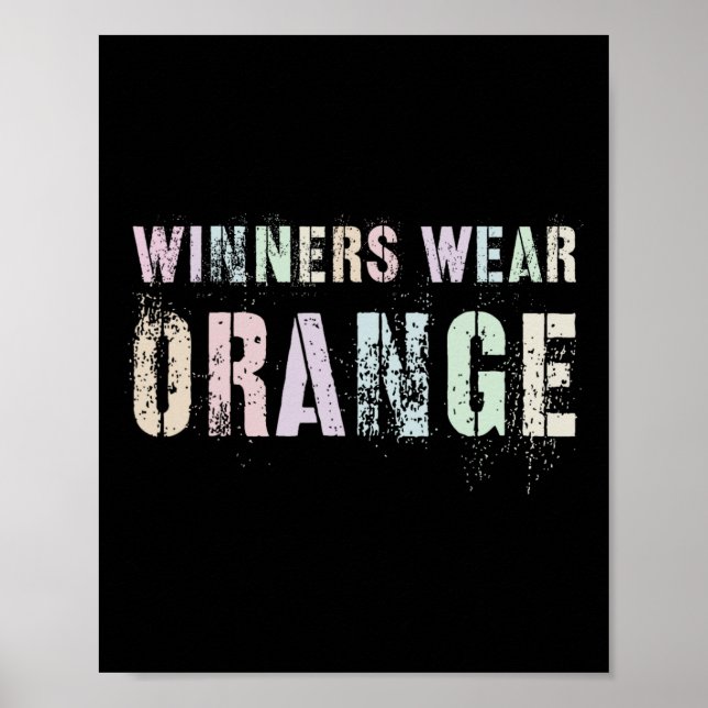 Affiche LES GAGNANTS PORTENT L'ORANGE Summer Camp Team Cou (Devant)