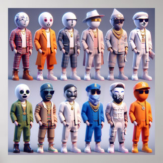 Affiche Les gangsters De Nfts