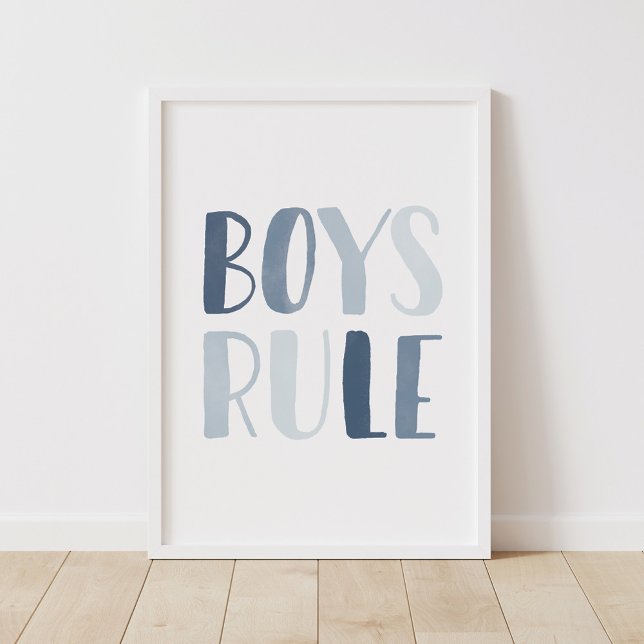 Affiche Les garçons règnent sur la chambre bleue (Créateur téléchargé)