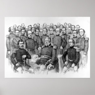 Affiche Les généraux de guerre civile de l'Union poster/im
