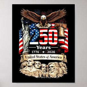 Affiche Les gens 250 ans de liberté 4 juillet