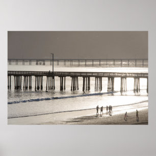 Affiche Les Gens Qui Fatiment La Plage D'Avila