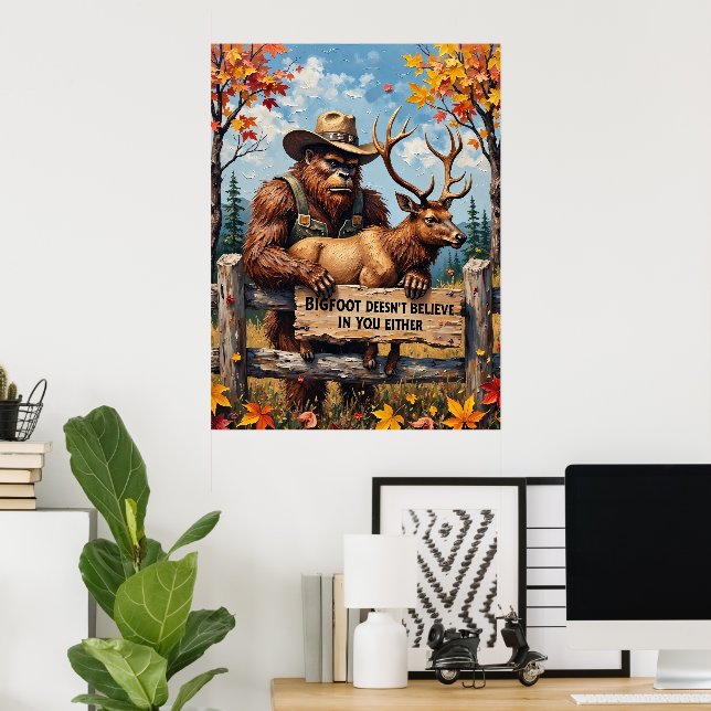 Affiche Les gentils géants de l'automne : Sasquatch et le  (Bureau à domicile)
