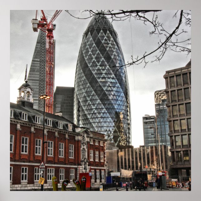 Affiche Les Gherkins de Londres (Devant)