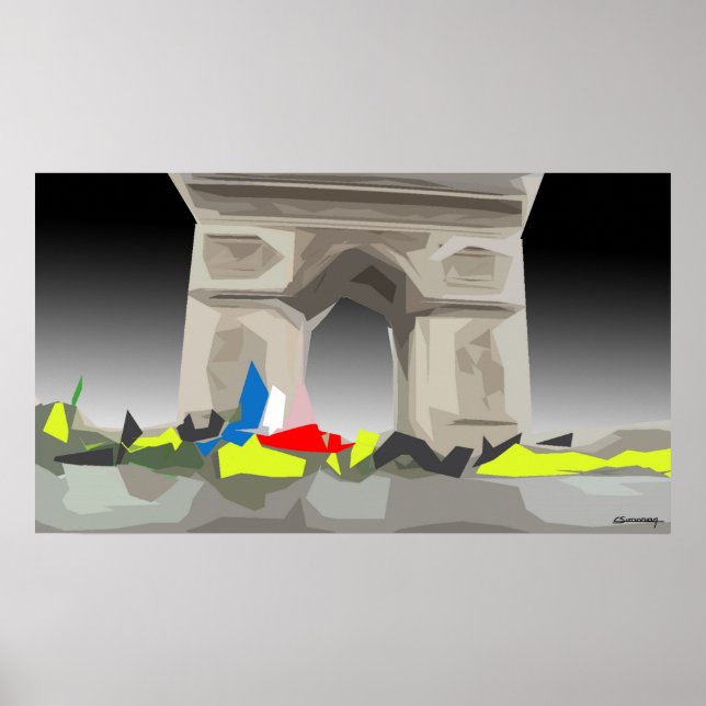 Affiche Les gilets jaunes (Devant)