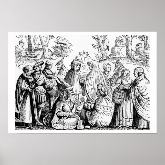 Affiche Les Gipsies fortune, after a woodcut dans Cosmo (Devant)