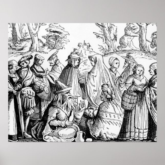 Affiche Les Gipsies fortune, after a woodcut dans Cosmo (Devant)