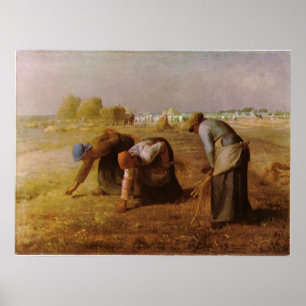 Affiche Les Glaneuses 1857 par Jean-François Millet