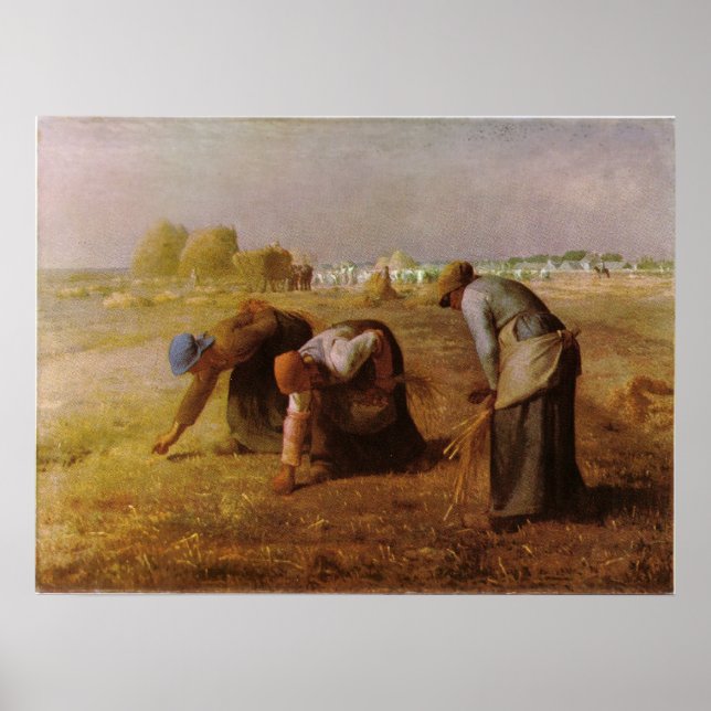 Affiche Les Glaneuses 1857 par Jean-François Millet (Devant)