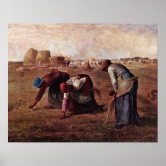 Affiche Les Gleaners de Jean-François Millet