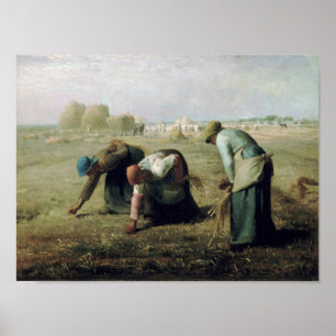 Affiche Les Gleaners, Jean-François Millet, 1857