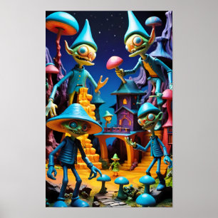 Affiche Les Goblins de Groll-Town - Ken Gage Art d'Imagina