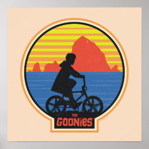 Affiche Les Goonies Retro Mikey équitation Vélo Graphique