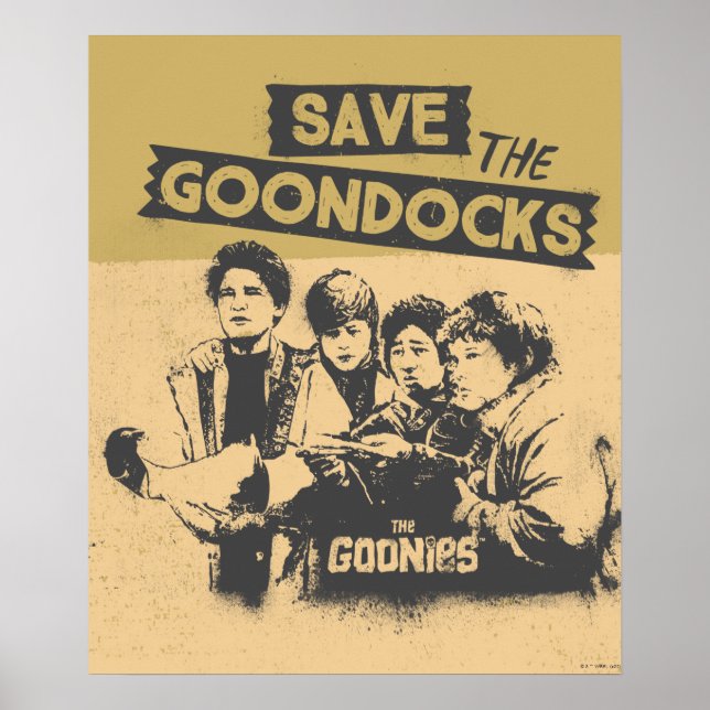Affiche Les Goonies "Sauvez Les Quais De Goon" (Devant)