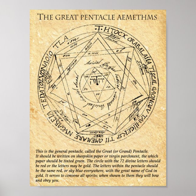 AFFICHE LES GRANDS AÉMÈTRES PENTACLES (Devant)