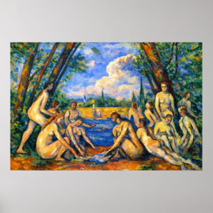 Affiche Les Grands Baigneurs de Paul Cézanne