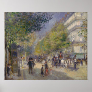 Affiche Les Grands Boulevards Auguste Renoir