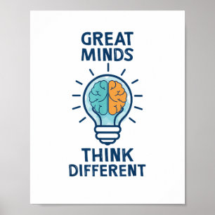 Affiche Les Grands Esprits Pensent Différemment