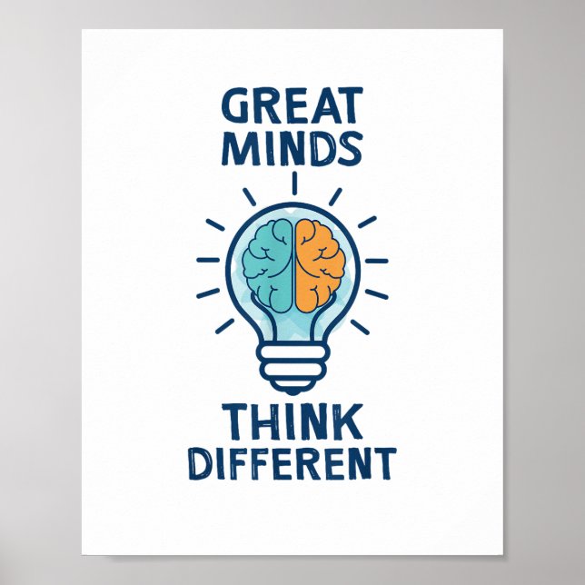 Affiche Les Grands Esprits Pensent Différemment (Devant)