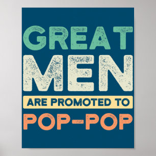 Affiche Les grands hommes sont promus pop pop