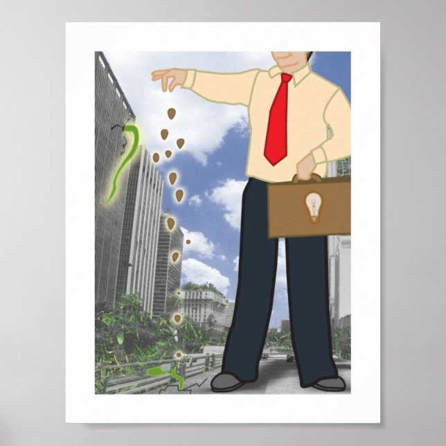Affiche Les grands rêves sont en petites graines. (Devant)