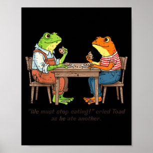 Affiche Les grenouilles doivent cesser de manger le crapau