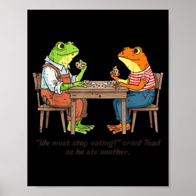Affiche Les grenouilles doivent cesser de manger le crapau (Devant)