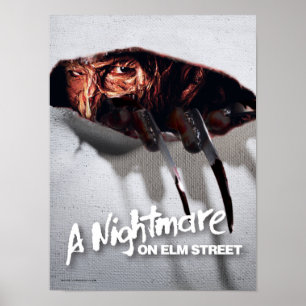 Affiche Les Griffes de la nuit   Freddy Krueger Peeking