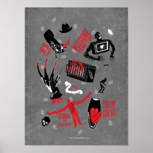 Affiche Les Griffes de la nuit   Freddy Krueger Talk