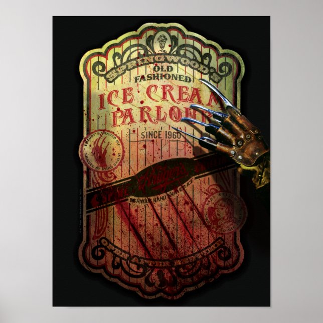 Affiche Les Griffes de la nuit | Springwood's Ice Cream (Devant)