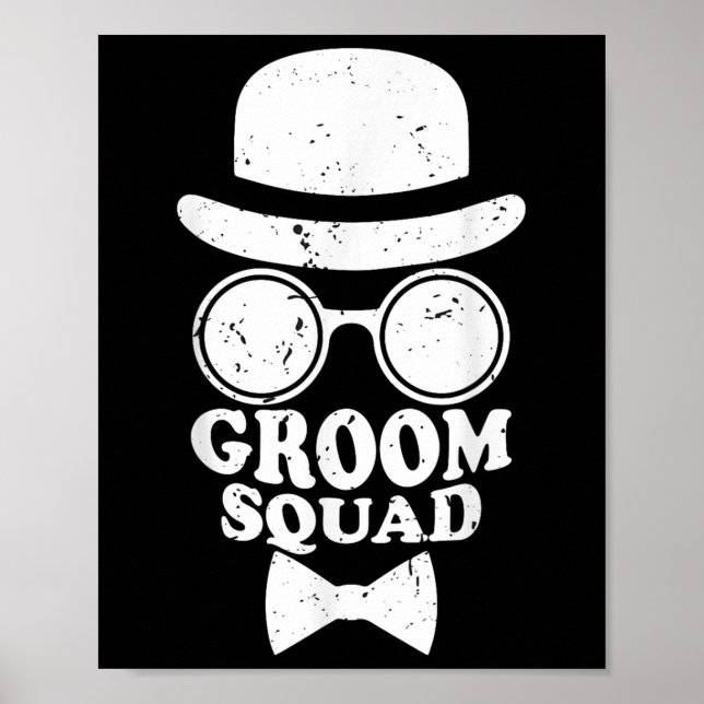 Affiche Les Groomsmen Mariage De Groom Squad Mariage Et Ba (Devant)
