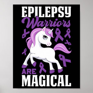 Affiche Les guerriers de l'épilepsie sont magiques violet