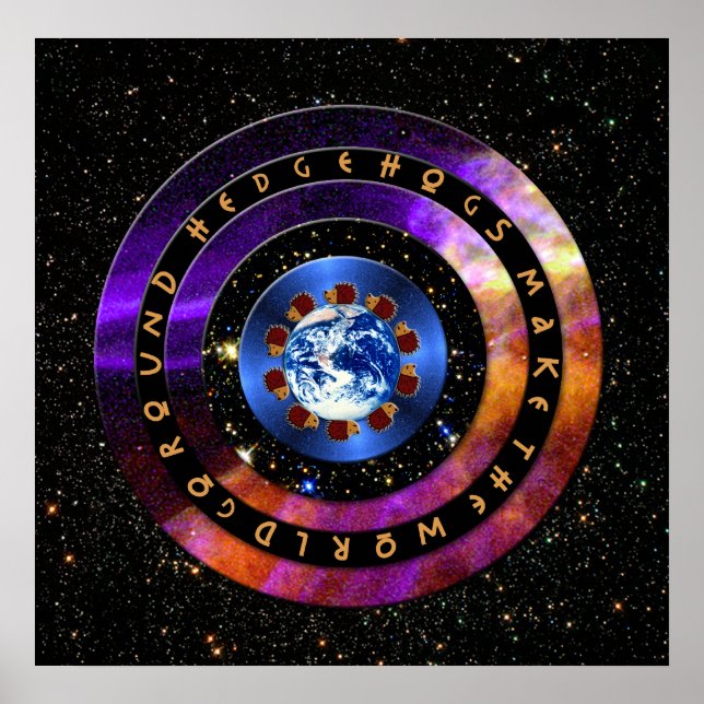 Affiche Les Hérisson Font Le Tour Du Monde ! (Devant)