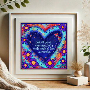 Affiche Les héros portent des échasses