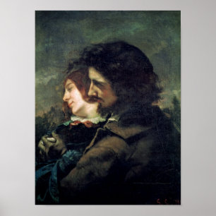 Affiche Les heureux amoureux, 1844