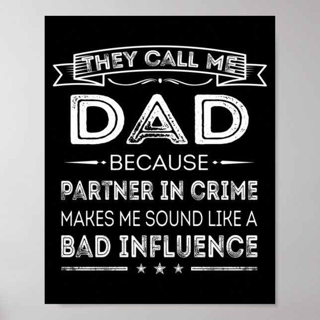 Affiche Les hommes appellent papa parce que partenaire dan (Devant)