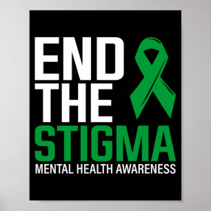 Affiche Les hommes brisant les chaînes de la stigmatisatio