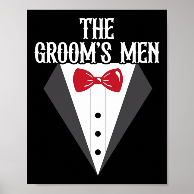 Affiche Les hommes des mariés Groom Squad enterrement de v (Devant)