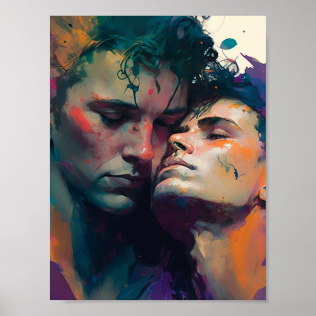 Affiche Les Hommes homosexuels amoureux (Devant)